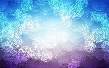 Hafif pembe, mavi vektör doğal soyut tasarım. Hint tarzı çiçekli bulanık dekoratif tasarım. İşiniz için en iyi bulanık tasarım.