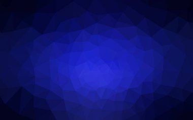 Koyu mavi soyut poligonal desen vektör. Gradyan ile Origami tarzında yaratıcı geometrik şekil. İş tasarımınız için yeni stil.