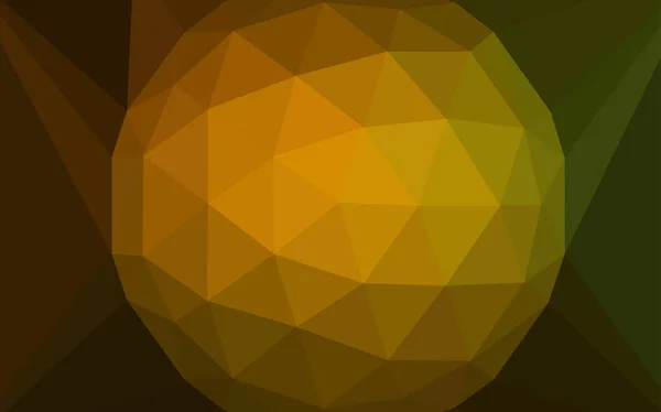 Verde Oscuro Vector Amarillo Brillante Cubierta Triangular Con Una Gema — Vector de stock