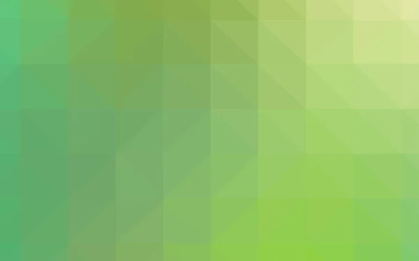 浅绿色矢量抽象马赛克背景 带有渐变的多边形抽象插图 背景纹理图案 — 图库矢量图片