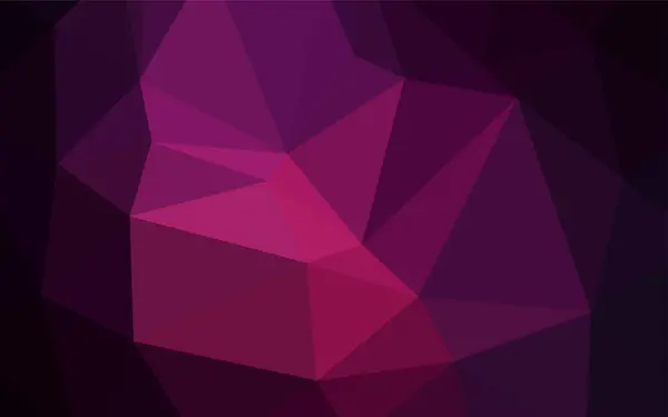 Темно Рожевий Векторний Розмитий Трикутник Блискуча Полігональна Ілюстрація Яка Складається — стоковий вектор