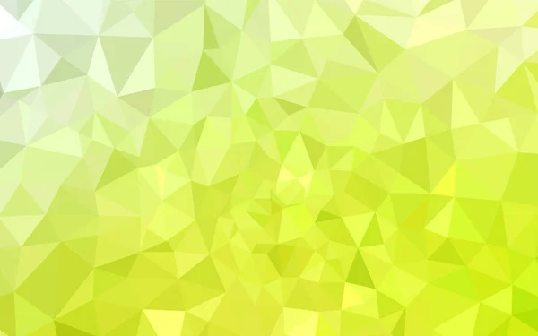 Verde Claro Modelo Poligonal Vetorial Amarelo Ilustração Colorida Estilo Abstrato — Vetor de Stock