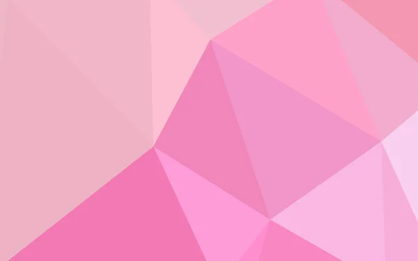 浅粉色矢量低聚平面布局 带有渐变的多边形样式的彩色插图 新模板为您的品牌书 — 图库矢量图片
