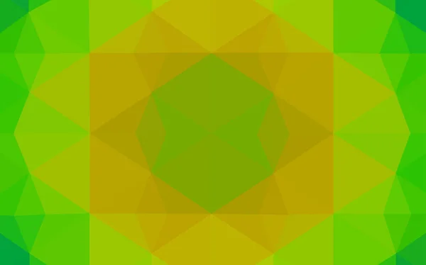 Світло Зелений Жовтий Векторний Багатокутник Абстрактний Фон Барвиста Абстрактна Ілюстрація — стоковий вектор