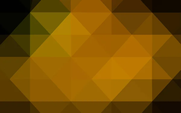 Verde Escuro Vetor Amarelo Fundo Mosaico Abstrato Ilustração Colorida Estilo — Vetor de Stock