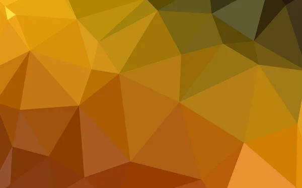 Dunkel Orange Vektor Abstrakte Polygonale Vorlage Ein Muster Mit Polygonalen — Stockvektor