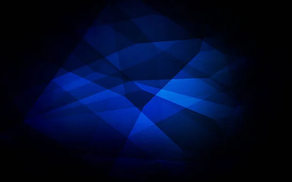Tmavě Modrý Vektor Mnohoúhelník Abstraktní Rozložení Trojúhelníkový Geometrických Vzorků Přechodem — Stockový vektor