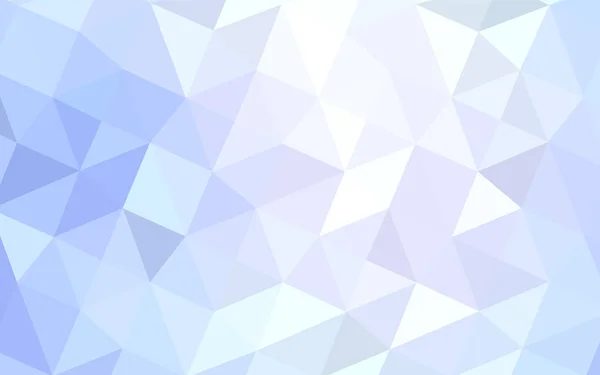 Luz Azul Vector Triángulo Plantilla Mosaico Ilustración Geométrica Estilo Origami — Vector de stock