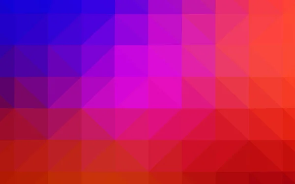 Azul Claro Red Vetor Triângulo Textura Mosaico Ilustração Abstrata Poligonal — Vetor de Stock