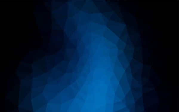 Textura Triángulos Gradiente Vectorial Azul Oscuro Muestra Geométrica Triangular Con — Vector de stock