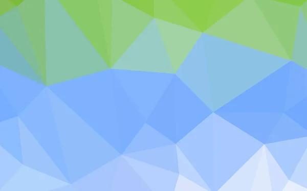 Světle Modrá Zelená Vektorová Abstraktní Mozaika Moderní Abstraktní Ilustrace Trojúhelníky — Stockový vektor