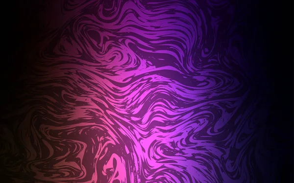 Violet Foncé Motif Vectoriel Rose Avec Lignes Ovales Illustration Abstraite — Image vectorielle
