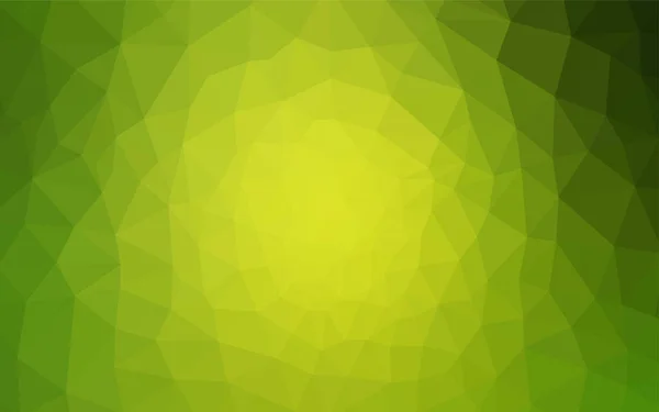 Hellgrünes Gelbes Vektor Low Poly Layout Glitzernde Abstrakte Illustration Mit — Stockvektor