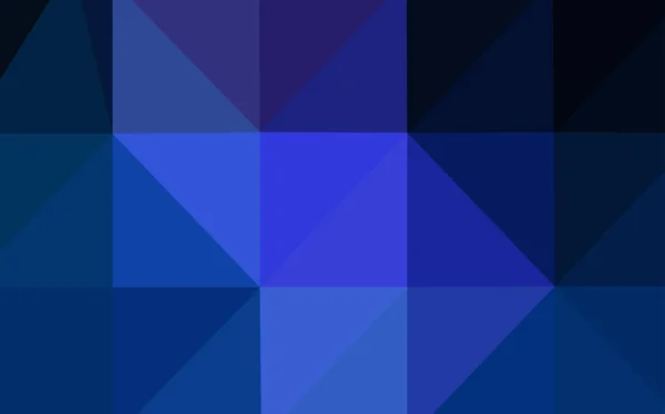 Dark Blue Vector Polygon Abstract Background Inglês Uma Amostra Com — Vetor de Stock