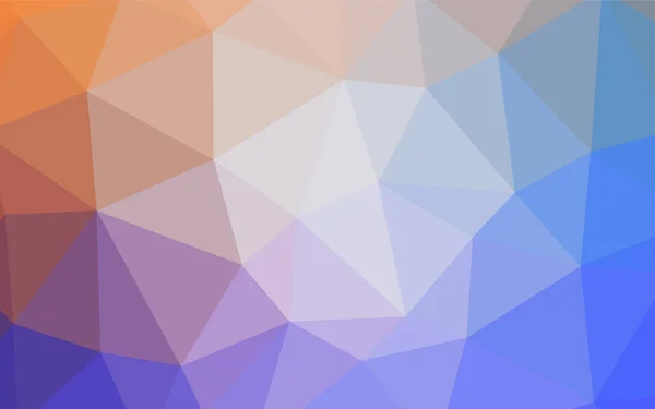 Синий Желтый Многоугольный Сияющая Многоугольная Иллюстрация Состоящая Треугольников Треугольный Узор — стоковый вектор