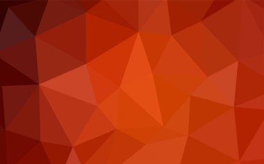 Işık turuncu vektör arka plan poligonal. Gradyan ile zarif parlak poligonal illüstrasyon. Desen için bir marka kitabın zemin.