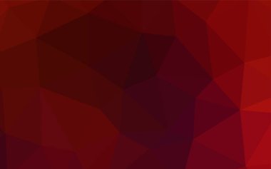 Koyu kırmızı vektör soyut mozaik zemin. Üçgenler ile modern soyut resim. Afiş için tamamen yeni şablon.