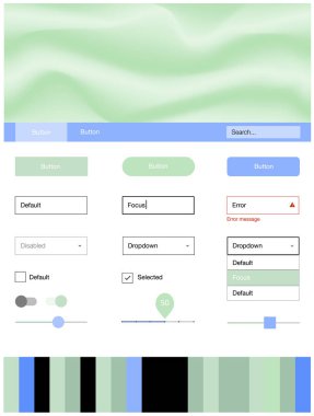 Açık mavi, vektör malzeme tasarım kiti sıvı şekilleri ile yeşil. Degrade yarı ton mermer stiliyle yaratıcı çizimde. Bu web siteleri için kullanabileceğiniz şablon.