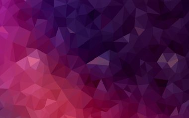 Koyu pembe vektör soyut mozaik arka plan. Geometrik şekil gradyan ile Origami tarzında. Cep telefonu arka plan için şablon.