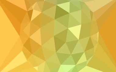 Açık yeşil, sarı vektör Çokgen zemin bir mücevher bir merkezi ile. Çokgen şekilleri ile bir örnek. Marka kitap için yeni şablon.