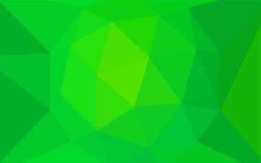 Işık yeşil vektör soyut poligonal şablonu. Gradyan ile Origami tarzında yaratıcı geometrik şekil. Cep telefonu arka plan için şablon.