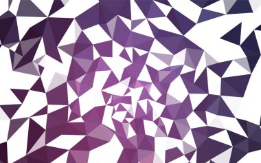 Koyu pembe vektör soyut poligonal şablonu. Üçgenler ile renkli resimde parlayan. Tamamen yeni bir tasarım sizin broşürü.