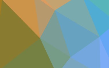 Açık mavi, yeşil vektör poligonal arka plan. Geometrik şekil gradyan ile Origami tarzında. Desen için bir marka kitabın zemin.