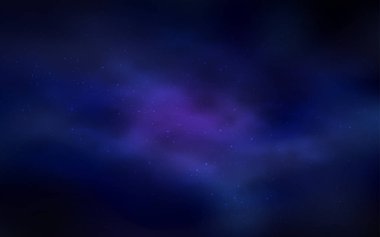 Koyu mavi vektör doku Samanyolu yıldız ile. Bulanık arka plan gradyan ile üzerinde alan yıldız. Desen astronomi Web siteleri için.