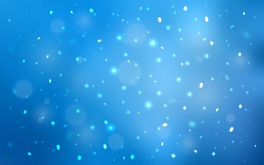 Yılbaşı kar taneleriyle açık mavi vektör deseni. Buz kristalleri ile soyut resimleme. Bu kalıp yeni yıl ilanı, broşürler için kullanılabilir.