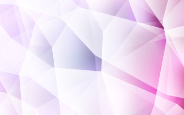 Hafif pembe vektör degrade üçgenler desen. Noktalı resim stili üçgenler ile yaratıcı çizimde. Afiş için tamamen yeni şablon.