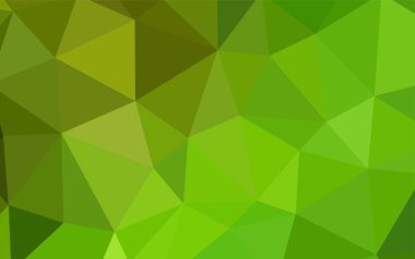 Açık yeşil, sarı vektör degrade üçgenler desen. Üçgenler ile renkli resimde parlayan. İşiniz için yeni tasarım.