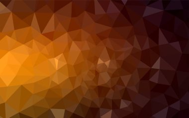 Koyu turuncu vektör düşük poli kapak. Gradyan ile Origami tarzında yaratıcı geometrik şekil. İşiniz için yeni tasarım.
