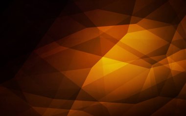 Koyu turuncu vektör zemin Çokgen. Geometrik şekil gradyan ile Origami tarzında. Senin arka plan için dokulu deseni.