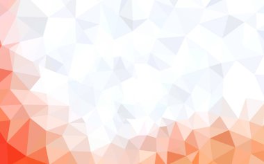 Işık turuncu vektör poligonal şablonu. Üçgenler ile renkli resimde parlayan. Cep telefonu arka plan için şablon.