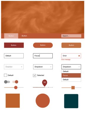 Gökyüzü yıldızlarla ışık kırmızı vektör stil rehberi. Arka plan üzerinde renkli stil rehberi yıldız ile. Web siteleri için basit renkli tasarım.