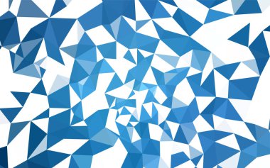 Hafif mavi vektör poligonal model. Renkli resimde üçgenler ile soyut tarzda. Marka kitap için yeni şablon.