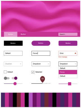 Hafif pembe vektör tel kafes kiti soyut daireler ile. Degrade çizgiler ile renkli soyut resimde. Web siteleri için basit renkli tasarım.