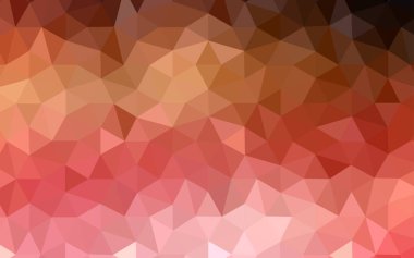 Açık kırmızı, sarı vektör eğimli üçgen desen. Çokgen biçiminde, gradyan ile renkli çizimler. Marka kitabınız için yeni şablon.