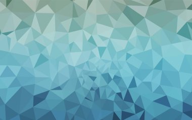 Hafif mavi vektör poligonal model. Üçgenler ile modern soyut resim. Marka kitap için yeni şablon.