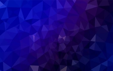 Koyu pembe, mavi Çokgen soyut düzen vektör. Glitter soyut resim zarif bir üçgen ile. Tamamen yeni bir tasarım sizin broşürü.