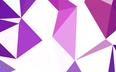 Mor ışık, vektör üçgen zemin parlayan pembe. Üçgenler ile renkli resimde parlayan. İşiniz için yeni tasarım.