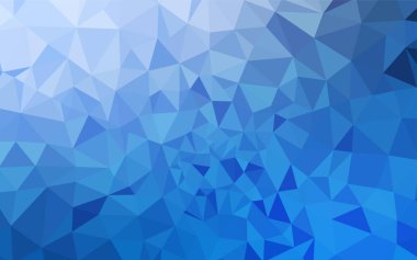 Hafif mavi vektör degrade üçgenler şablonu. Glitter soyut resim zarif bir üçgen ile. Tamamen yeni bir tasarım sizin broşürü.