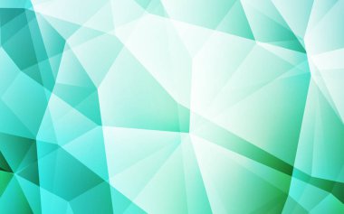 Işık yeşil vektör zemin Çokgen. Gradyan ile poligonal soyut resim. Cep telefonu arka plan için şablon.