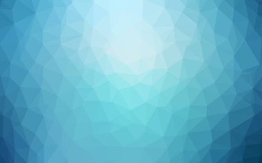 Hafif mavi vektör üçgen mozaik doku. Çokgen şekilleri ile bir örnek. İşiniz için en iyi üçgen tasarım.