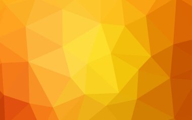 Işık turuncu vektör zemin Çokgen. Geometrik şekil gradyan ile Origami tarzında. İşiniz için en iyi üçgen tasarım.