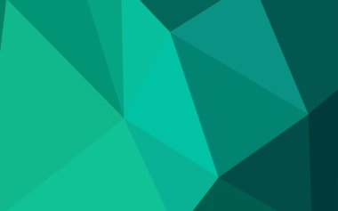 Üçgen düzen parlayan ışık yeşil vektör. Üçgenler ile renkli resimde parlayan. Web siteniz için köşeli tasarım.