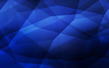 Koyu mavi vektör poligonal arka plan. Geometrik şekil gradyan ile Origami tarzında. Desen için bir marka kitabın zemin.