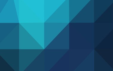 Koyu mavi vektör soyut mozaik arka plan. Poligonal illüstrasyon parlayan, hangi üçgen oluşur. İşiniz için en iyi üçgen tasarım.