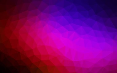 Koyu mavi, kırmızı düşük poli düzen vektör. Noktalı resim stili üçgenler ile yaratıcı çizimde. Tamamen yeni bir tasarım sizin broşürü.