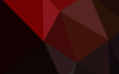 Koyu kırmızı vektör düşük poli düzeni. Üçgenler ile modern soyut resim. Web siteniz için köşeli tasarım.